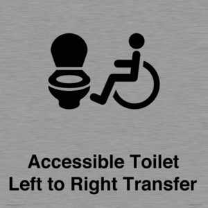 Accessible Toilet with Left to Right Transfer